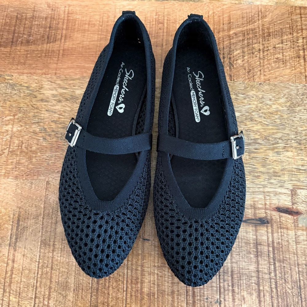 Skechers Cleo 2.0 Mary Jane Shoes Women’s Size 6.5M Black EUC - Picture 3 of 12